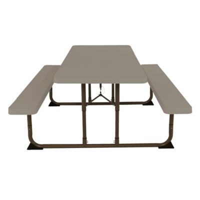 Image showing 8 th Peakform 6 ft. Wood Grain Outdoor Picnic Table