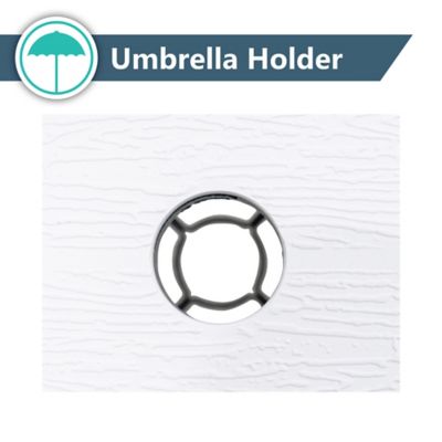 Image showing  48 in. Square Outdoor Picnic Table, White