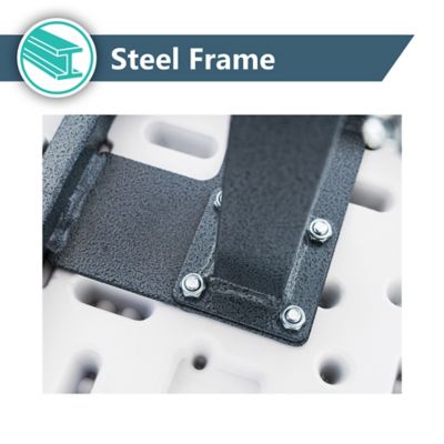 Image showing 5 th Peakform 48 in. Square Outdoor Picnic Table, White