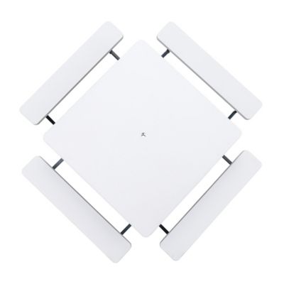 Image showing 9 th Peakform 48 in. Square Outdoor Picnic Table, White