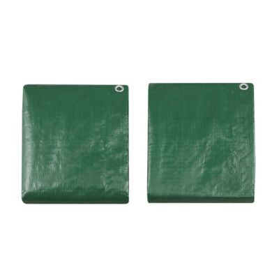 Image showing  8 x 10 ft. Medium-Duty Poly Tarps, Green, 2-Pack