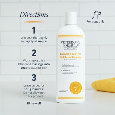 Image showing 6 th Veterinary Formula Oatmeal & Tea Tree Oil Infuser Shampoo, 16 oz.