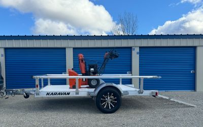 Image showing  5.5 ft. x 10 ft. Aluminum Utility Trailer