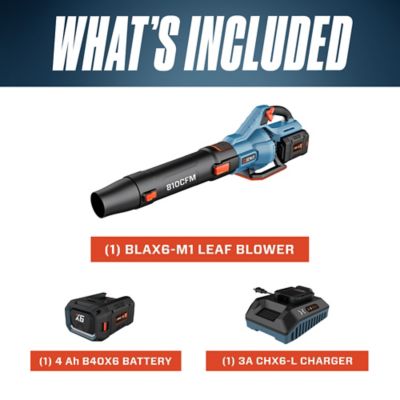 Image showing 9 th Senix 170 MPH/810 CFM 60V Max Cordless Handheld Leaf Blower, Battery and Charger Included