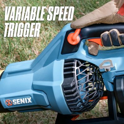 Image showing 13 th Senix 170 MPH/810 CFM 60V Max Cordless Handheld Leaf Blower, Battery and Charger Included