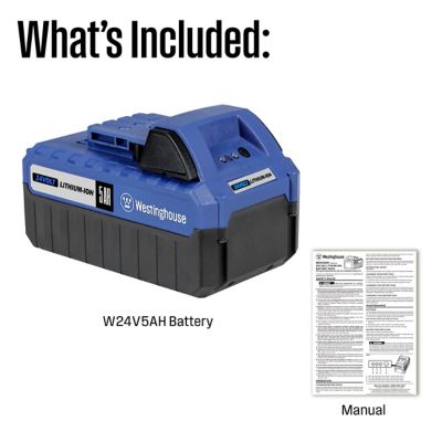 Image showing 7 th Westinghouse 24V 5.0AH Battery