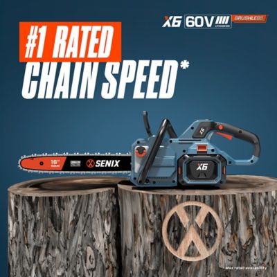 Image showing  16 in. 60V Max Cordless Chainsaw, Battery and Charger Included