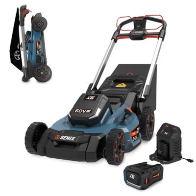 Image showing  60V Max 21 in. Cordless Brushless Lawn Mower, 6Ah Battery and 8A Charger Included, LPPX6-H