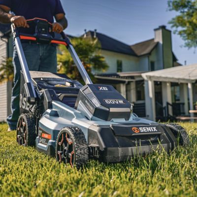 Image showing 11 th Senix 60V Max 21 in. Cordless Brushless Lawn Mower, 6Ah Battery and 8A Charger Included, LPPX6-H