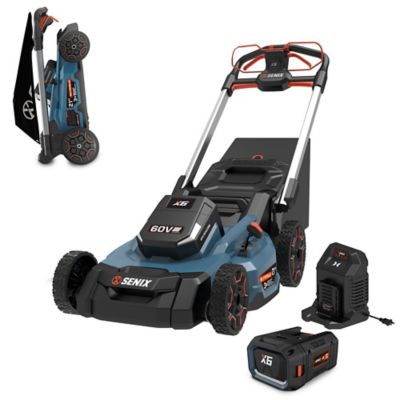 Image showing  60V Max 21 in. Cordless Brushless Self-Propelled Lawn Mower, 8Ah Battery and Charger Included, LPSX6-H