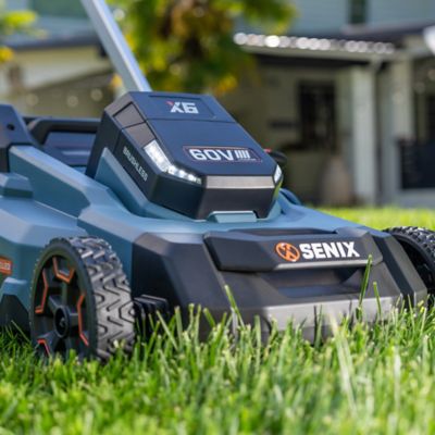 Image showing 6 th Senix 60V Max 21 in. Cordless Brushless Self-Propelled Lawn Mower, 8Ah Battery and Charger Included, LPSX6-H