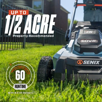 Image showing 13 th Senix 60V Max 21 in. Cordless Brushless Self-Propelled Lawn Mower, 8Ah Battery and Charger Included, LPSX6-H