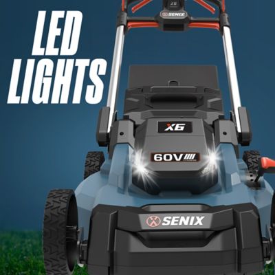 Image showing 14 th Senix 60V Max 21 in. Cordless Brushless Self-Propelled Lawn Mower, 8Ah Battery and Charger Included, LPSX6-H