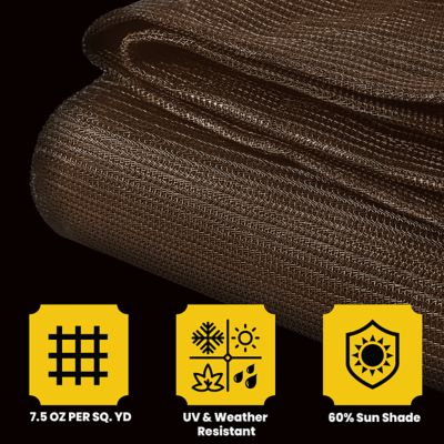 Image showing  6 ft. x 20 ft. Polyethylene Heavy Duty Mesh Tarp, UV Resistant, CT-802-6X20