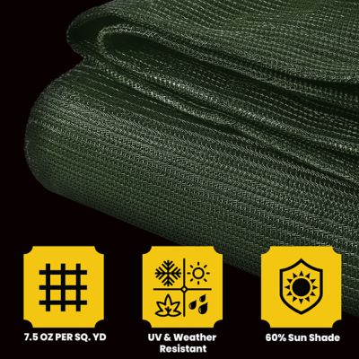Image showing  20 ft. x 20 ft. Polyethylene Heavy Duty Mesh Tarp, UV Resistant, CT-803-20X20