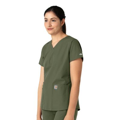 Image showing  Force Essentials V-Neck Scrub Top