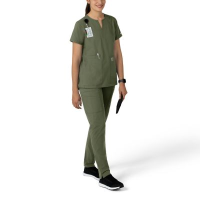 Image showing  Force Essentials Notch Neck Tunic Scrub Top