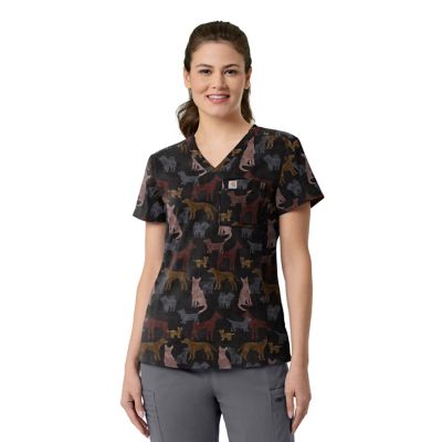 Carhartt Tuck-In Print Scrub Top