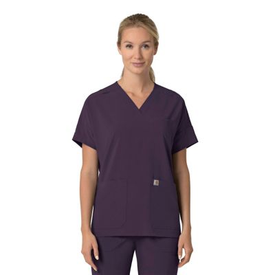 Carhartt Women's Force Cross-Flex Oversized V-Neck Scrub Top