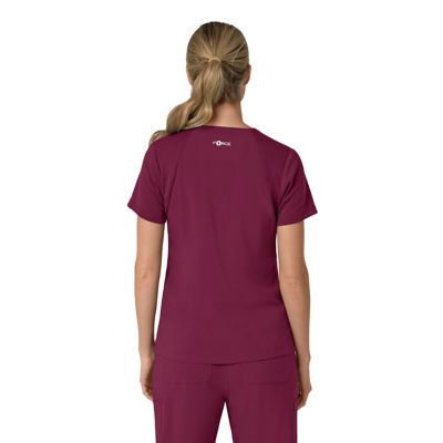 Image showing 1 th Carhartt Women's Force Cross-Flex Flex Panel V-Neck Scrub Top