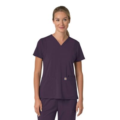 Image showing  Women's Force Cross-Flex Flex Panel V-Neck Scrub Top