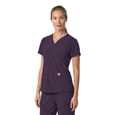 Image showing  Women's Force Cross-Flex Flex Panel V-Neck Scrub Top