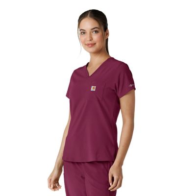 Image showing  Women's Force Cross-Flex Tuck-In Scrub Top