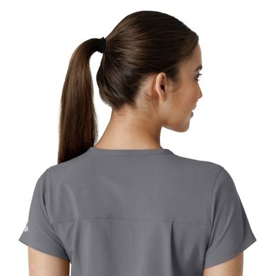 Image showing 6 th Carhartt Women's Force Cross-Flex Tuck-In Scrub Top