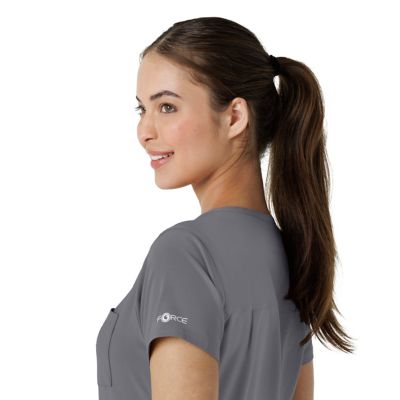 Image showing 8 th Carhartt Women's Force Cross-Flex Tuck-In Scrub Top