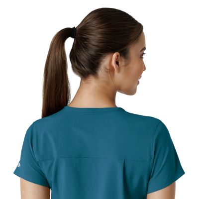 Image showing 6 th Carhartt Women's Force Cross-Flex Tuck-In Scrub Top