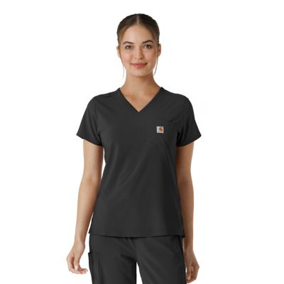 Image showing  Women's Force Cross-Flex Tuck-In Scrub Top