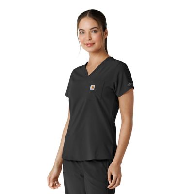 Image showing  Women's Force Cross-Flex Tuck-In Scrub Top