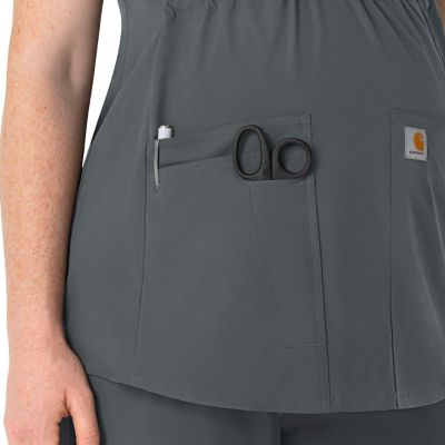 Image showing  Force Essentials Henley Maternity Scrub Top