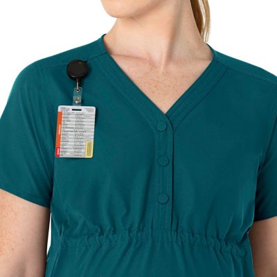Image showing  Force Essentials Henley Maternity Scrub Top