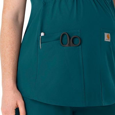 Image showing  Force Essentials Henley Maternity Scrub Top