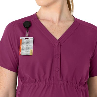 Image showing  Women s Maternity Force Essentials Henley Scrub Top