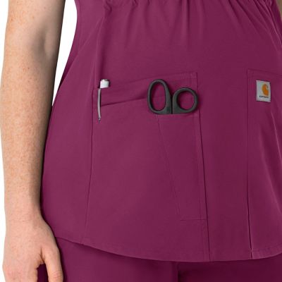 Image showing  Women s Maternity Force Essentials Henley Scrub Top