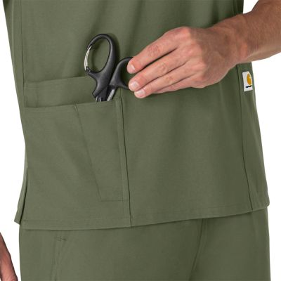 Image showing  Force Essentials Unisex V-Neck 6-Pocket Scrub Top