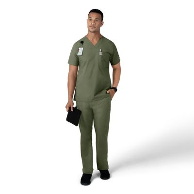 Image showing  Force Essentials V-Neck Shirttail Scrub Top