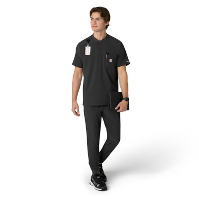 Image showing  Force Cross-Flex Henley Scrub Top