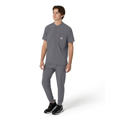 Image showing  Force Cross-Flex Henley Scrub Top