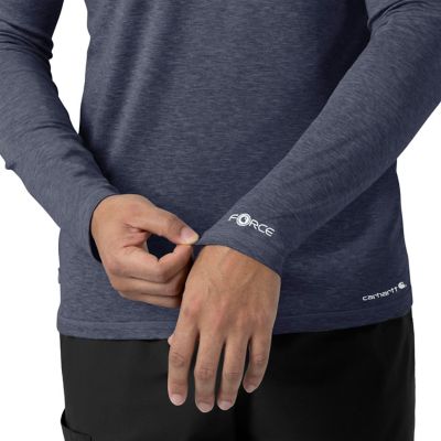 Image showing 6 th Carhartt Men's Force Sub-Scrubs Performance Long Sleeve Tee