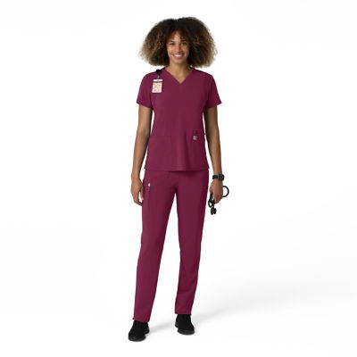 Image showing  Women's Force Cross-Flex Straight Leg Cargo Scrub Pant