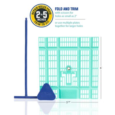 Image showing  5.5 in. x 6 in. Inside Wall Plastic Drywall Repair Patch Anchor