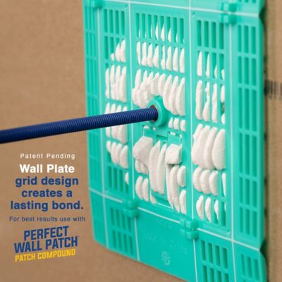 Image showing  5.5 in. x 6 in. Inside Wall Plastic Drywall Repair Patch Anchor