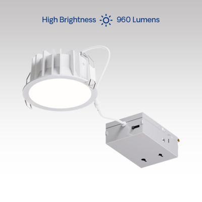 Image showing  36 Degree Angle 4 in. 5CCT Selectable White New Construction 12 Watt 960LM 0-10V Dimmable LED Light 120-277V