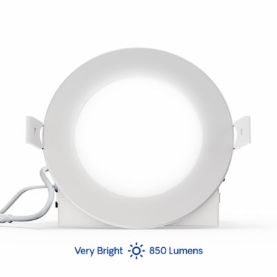 Image showing  4 in. 5CCT Selectable White New Construction 12 Watt 850LM 0-10V Dimmable LED Light 120-277V