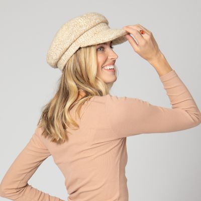 Image showing  Nine To Five - Women's Wool Blend Tweed Cabbie Hat