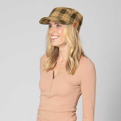 Image showing  Cash - Women's Cut & Sew Plaid Fishermans Cap, Cth9067