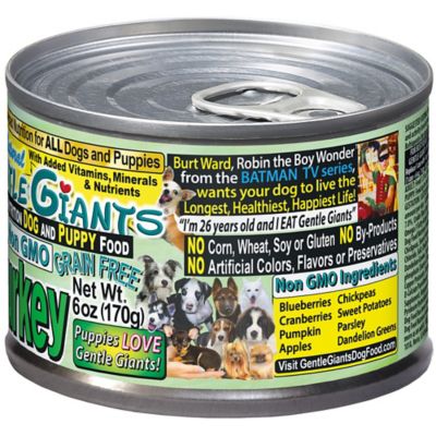 Image showing 5 th Gentle Giants All Life Stages Natural Non-GMO Turkey Wet Dog Food, 6 oz., 24 pk.